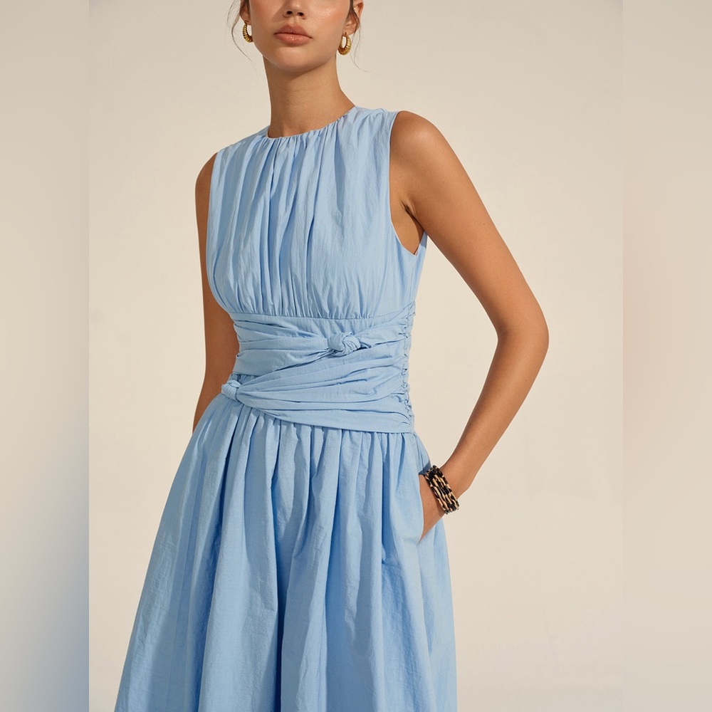 Commense Ruched Waist Maxi Dress - Picture 4 of 6